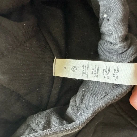 lululemon athletica Black Quilted Full-Zip Jacket - Picture 2 of 3